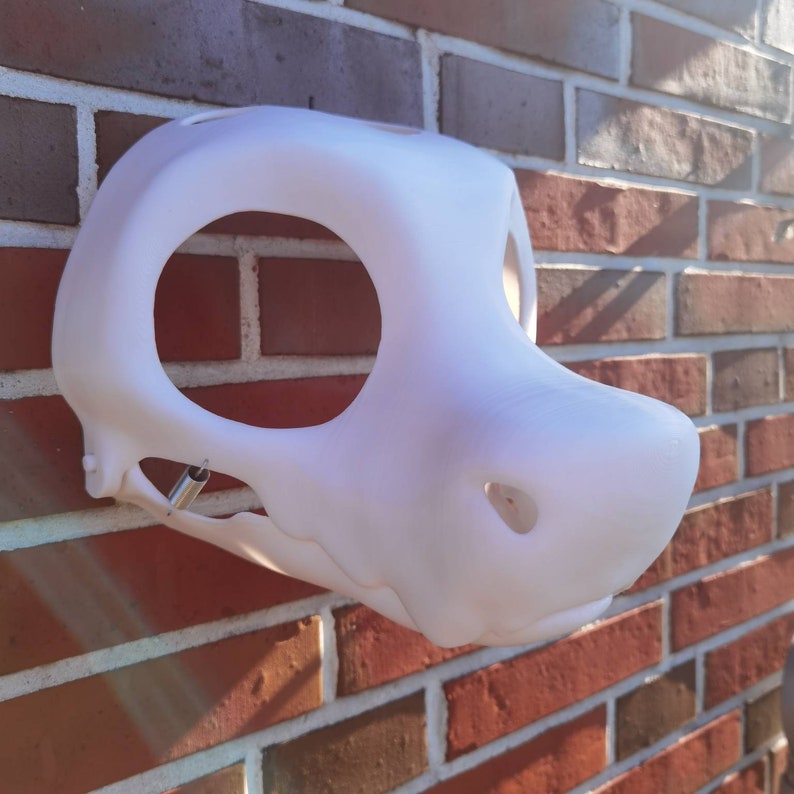 Furry Fursuit Head Base Wickerbeast with Nostrils Moving Jaw 3D Print image 8