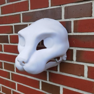 Furry Fursuit Head Base Realistic Cat Base Moving Jaw 3d Print