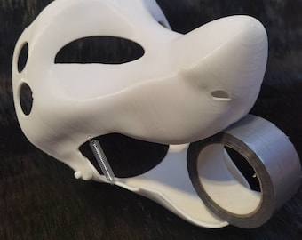 Furry Fursuit Head Base ManoKit with Nose Holes Moving Jaw 3d print