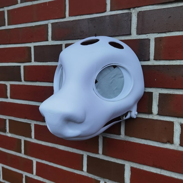 Furry Fursuit Head Base Kuh / Cow Moving Jaw 3d Druck