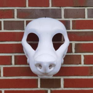 Furry Fursuit Head Base R Wolf V2 Base Moving Jaw 3d Print