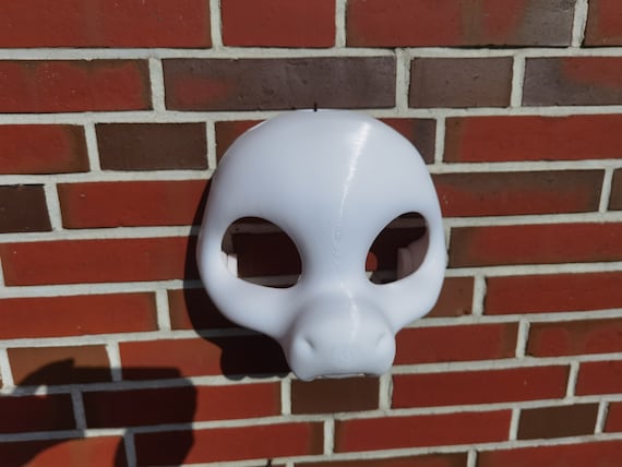 毛皮のような着ぐるみヘッド ベース ドラゴン ケモノ V2 可動顎 3D