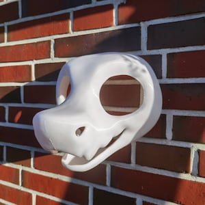 Furry Fursuit head base Wickerbeast mit Nasenlöcher static Jaw 3d druck