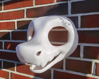 Furry Fursuit base de tête Wickerbeast mit Nasenlöcher statique Jaw 3d druck