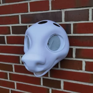 Furry Fursuit Head Base Kuh / Cow Static Jaw 3d Druck