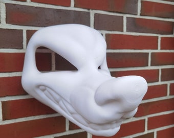 Furry Fursuit Head Base Grumpy Dog Statische basis 3D print