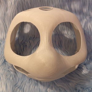 Head Base Kemono Chibi Base Moving Jaw Furry Fursuit (3D Print)