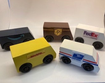 Delivery Truck Toy Etsy