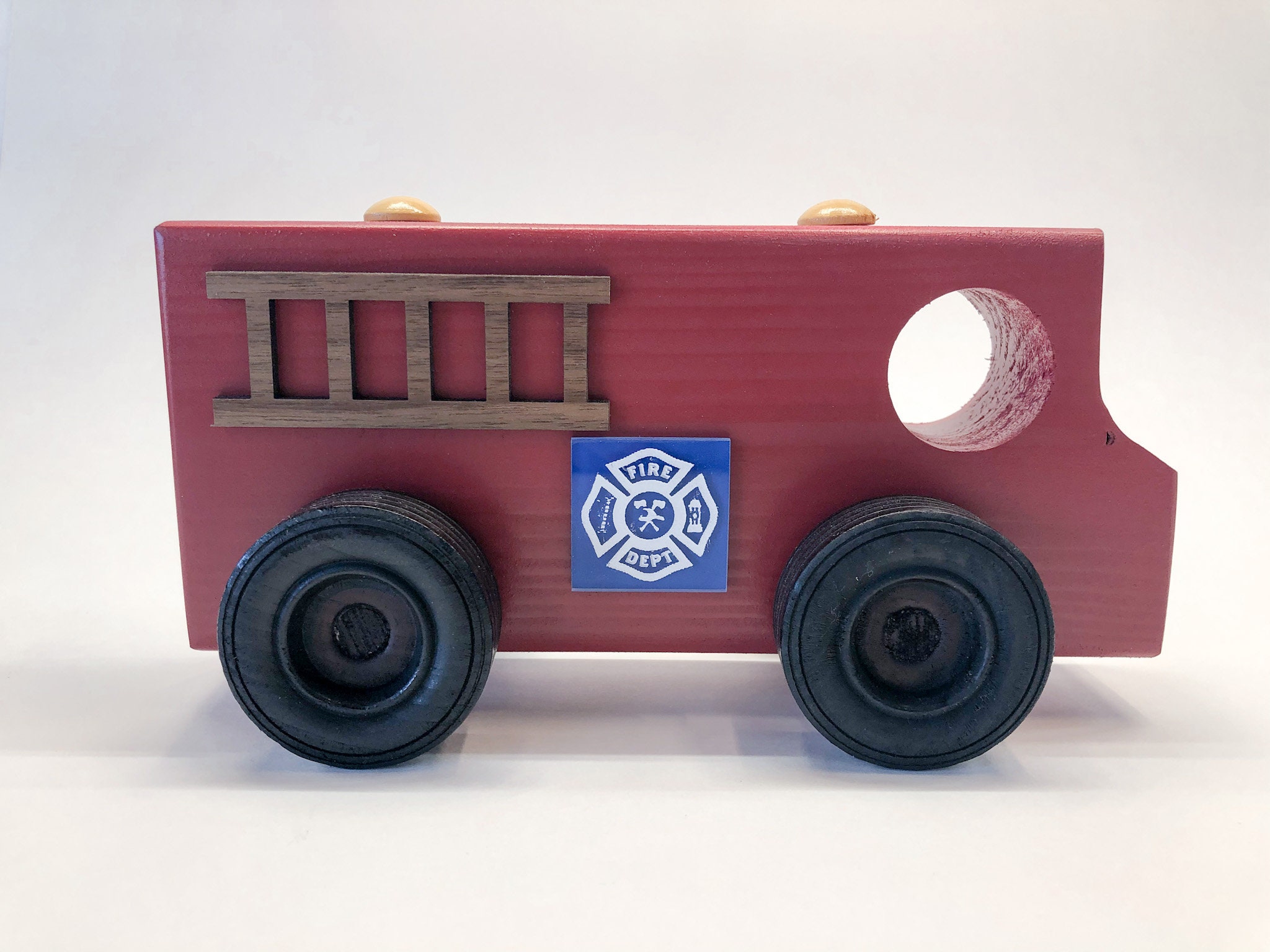 Wood Toy Fire Truck Firetruck Toy for Toddlers Handmade Etsy UK
