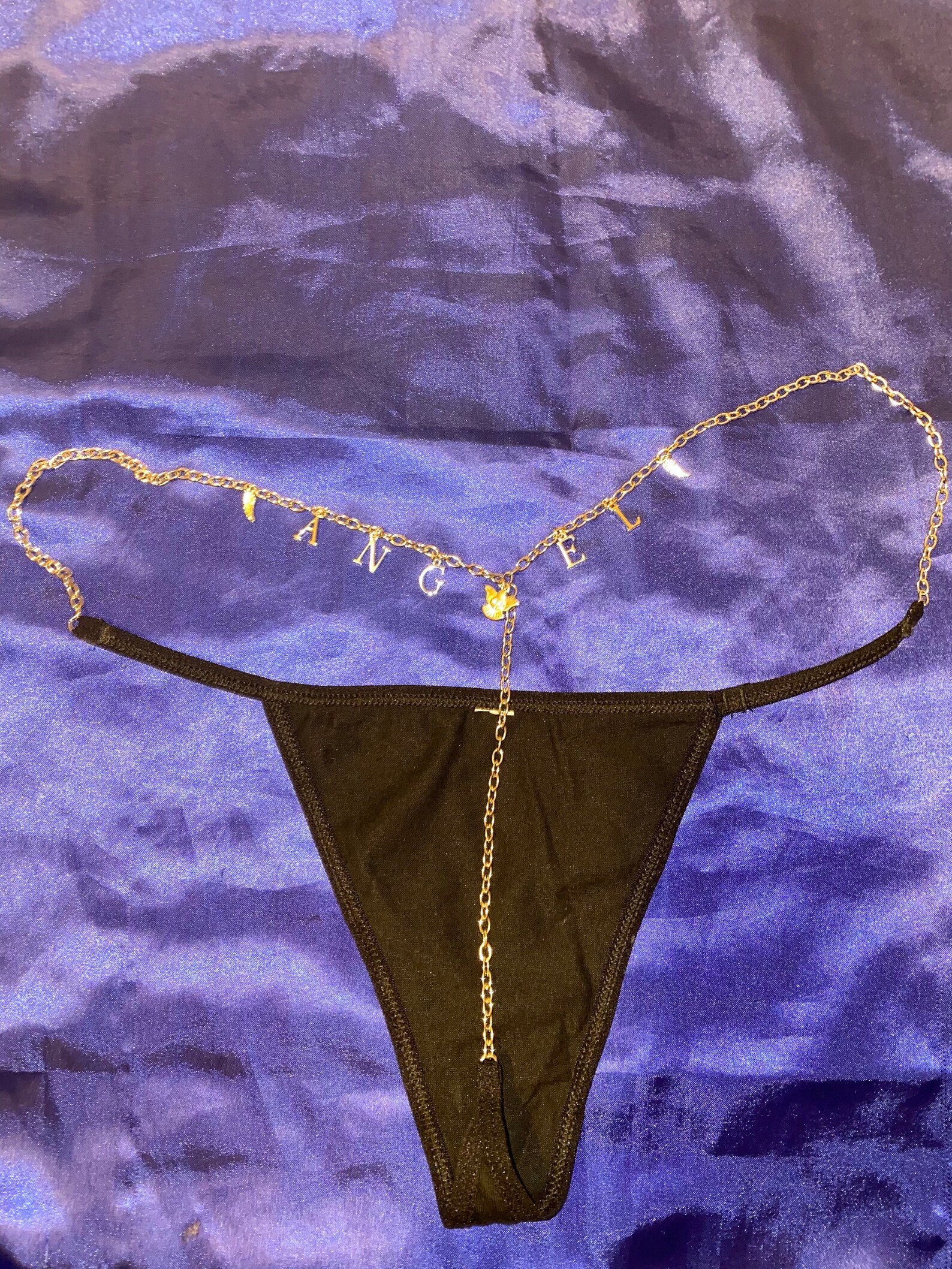 Custom Chain Thongs 8 Letters | Etsy