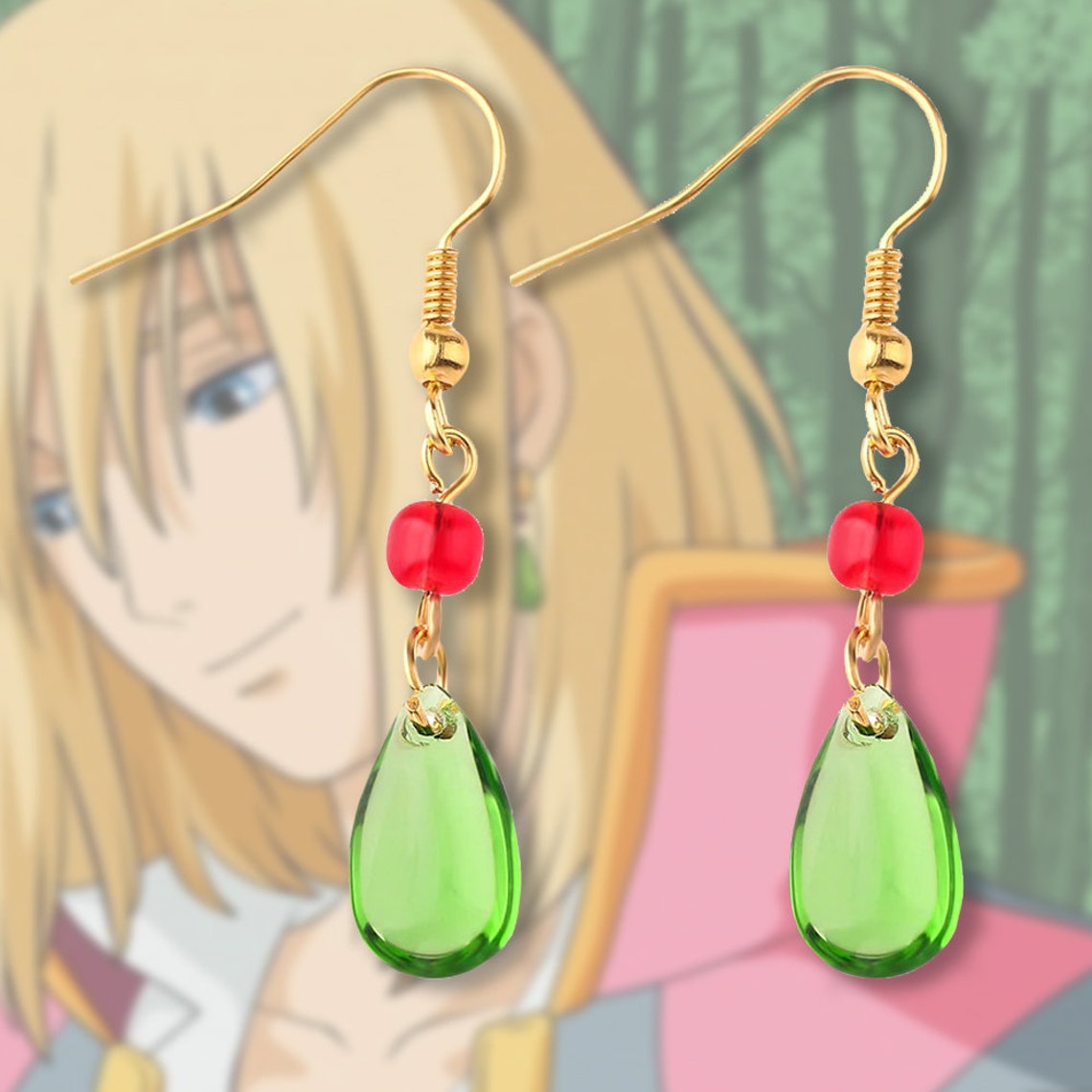 Howls moving castle howls earrings Clearance