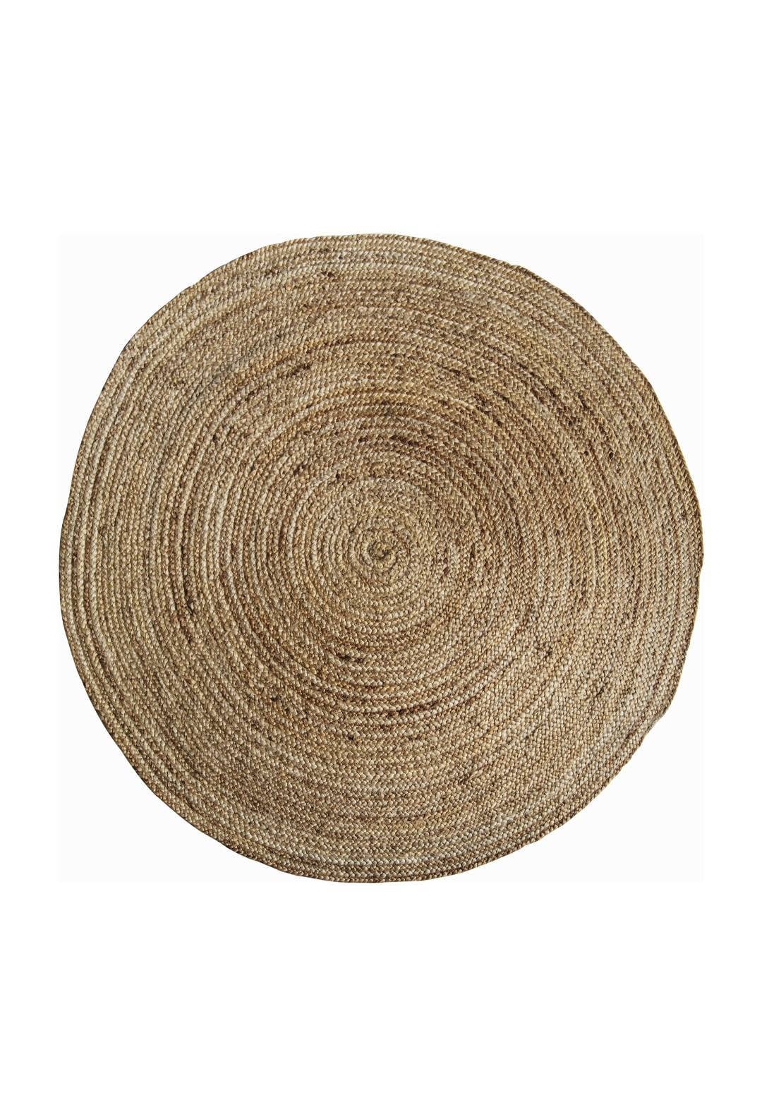 Organic Braided Rustic Reversible Jute Rug 180cm X 180cm Round - Etsy ...