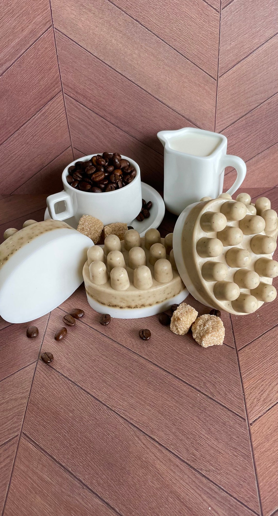 Coffee Soap Cocoa Butter Massage Bar Cafe Con Leche Etsy