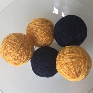 Decorative yarn ball bowl fillers, basket filler, vase fillers, table centrepiece, table decoration, Temari ball, home decor