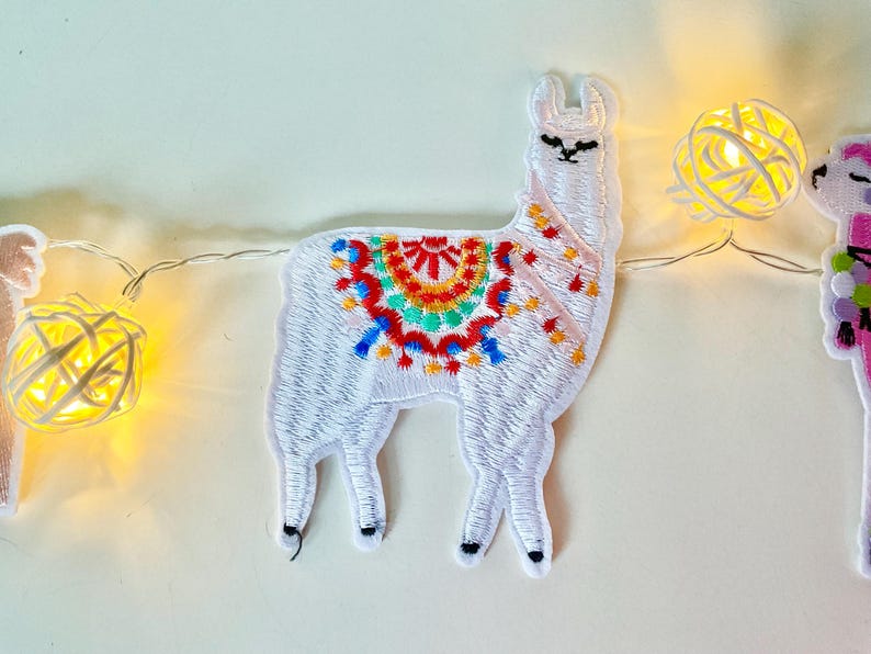 SnugStudioSurrey Llama Fairy Lights Garland - Thumbnail 2