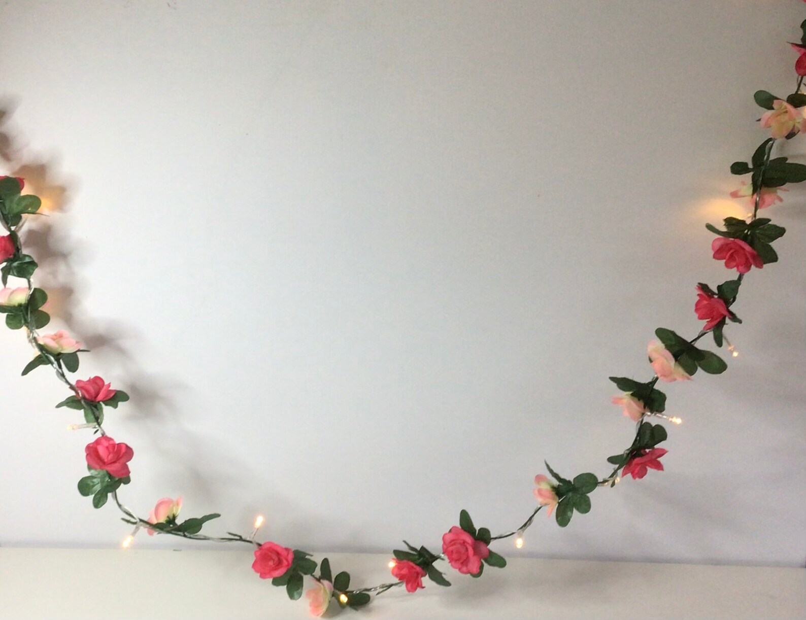 Flower light garland flower lights led string lights floral Etsy
