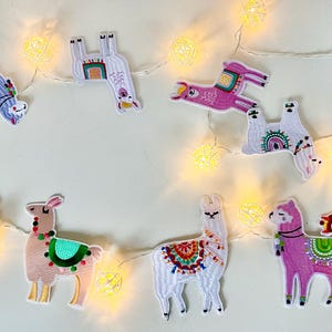 Alpaka Lichterkette Lichterkette, Lichterkette in Lama Form, Lichterkette für Fiesta, Themenparty, Mädchenzimmerdeko