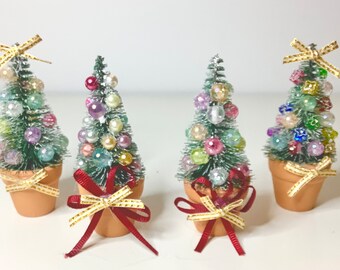 Albero Di Natale Artificiale Mini, 45 Cm - Per Tavolo, Scaffale, Decorazioni Festive, In PVC Con Aghi Realistici