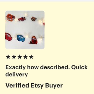 Auto string lights for boys room, boy bedroom lights, gift for boy, car theme decor, truck string lights, toddler boy gift image 11