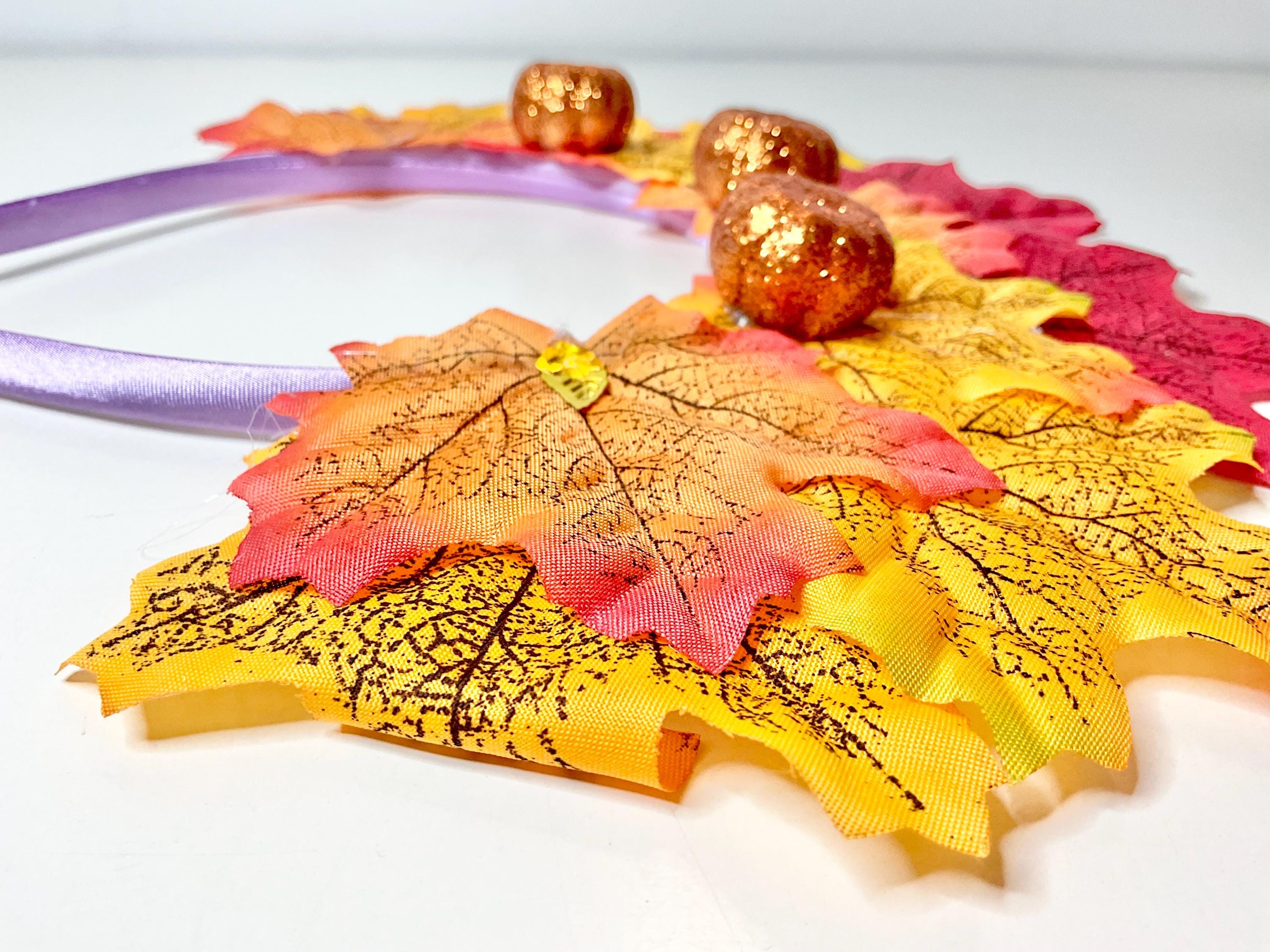Fascia per il Ringraziamento da donna, smaltata, con zucca, cristallo