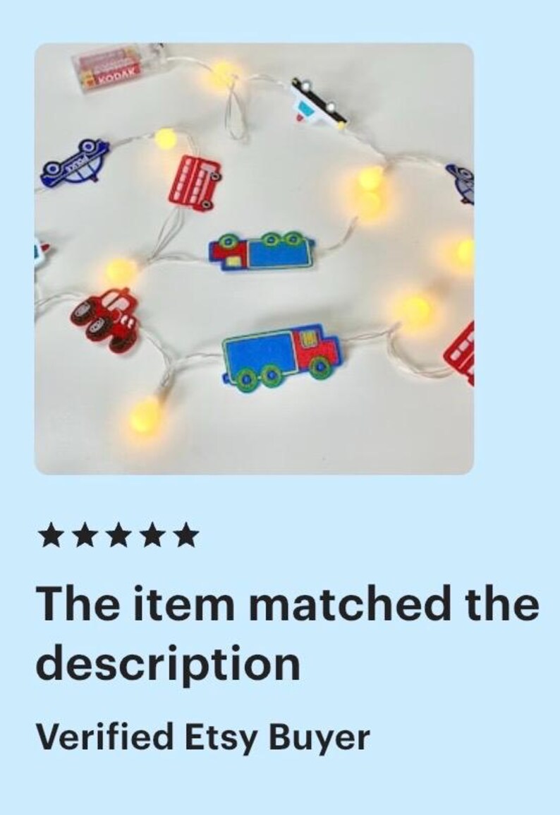 Auto string lights for boys room, boy bedroom lights, gift for boy, car theme decor, truck string lights, toddler boy gift image 14