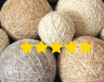 Dekorative Garnschüsseln, Korbfüller, Tischdekoration, Garn gewickelter Ball, Kaffeetischdekor, gemütliches Zimmerdekor