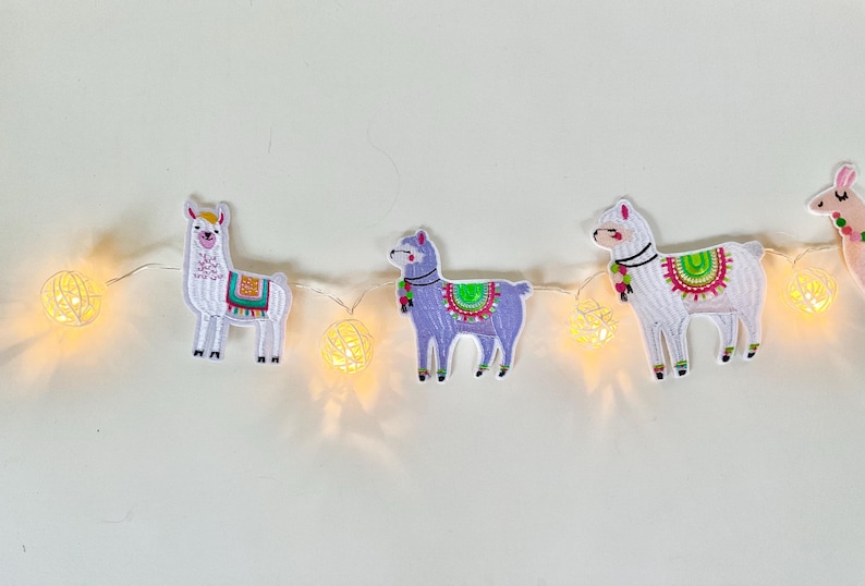SnugStudioSurrey Llama Fairy Lights Garland - Thumbnail 5
