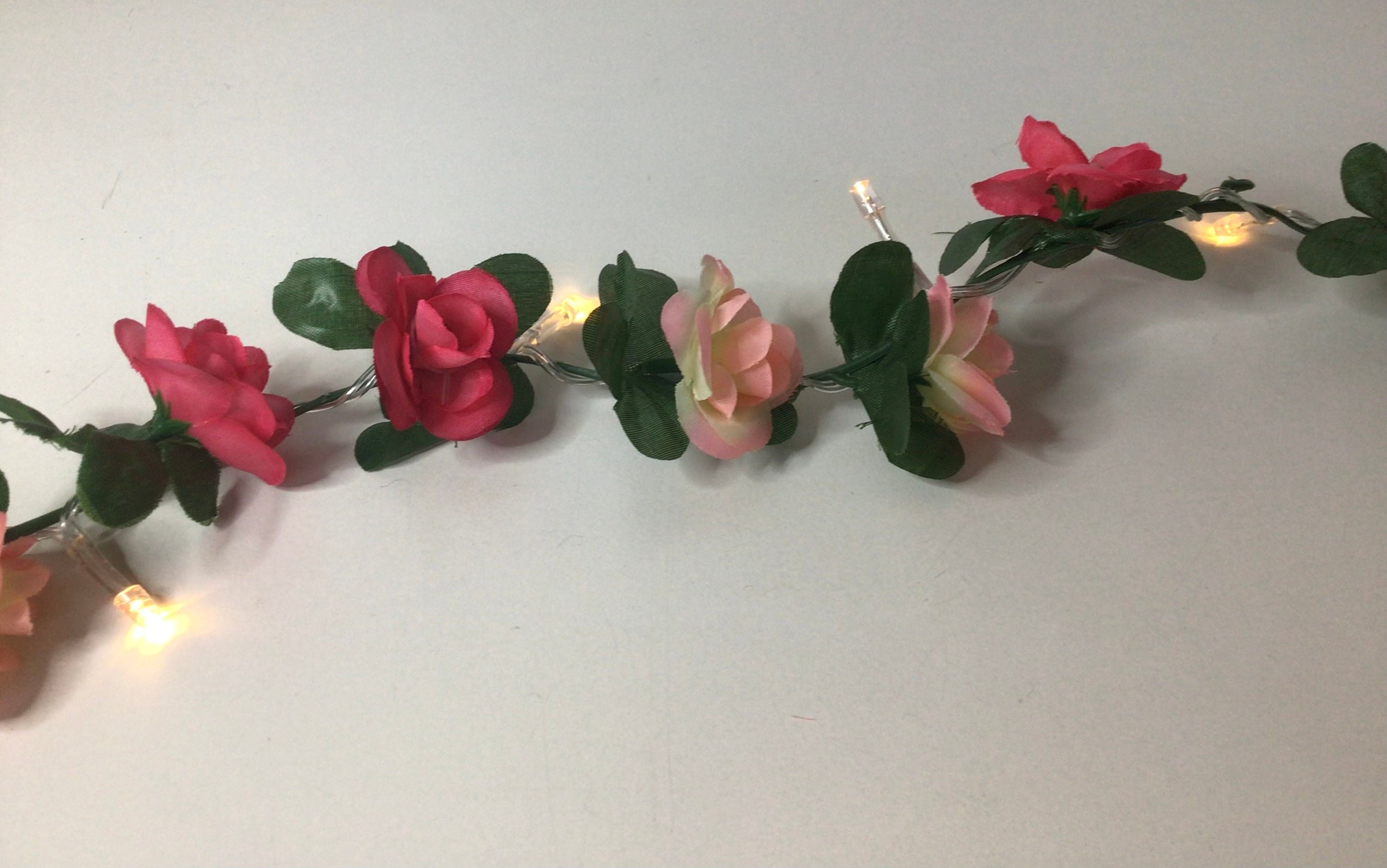 Flower light garland flower lights led string lights floral Etsy