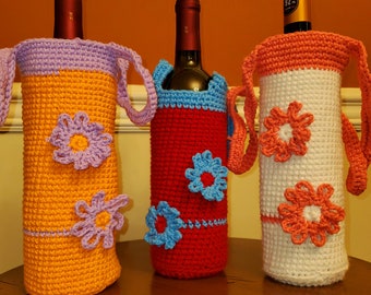 Crochet Wine Bottle Case