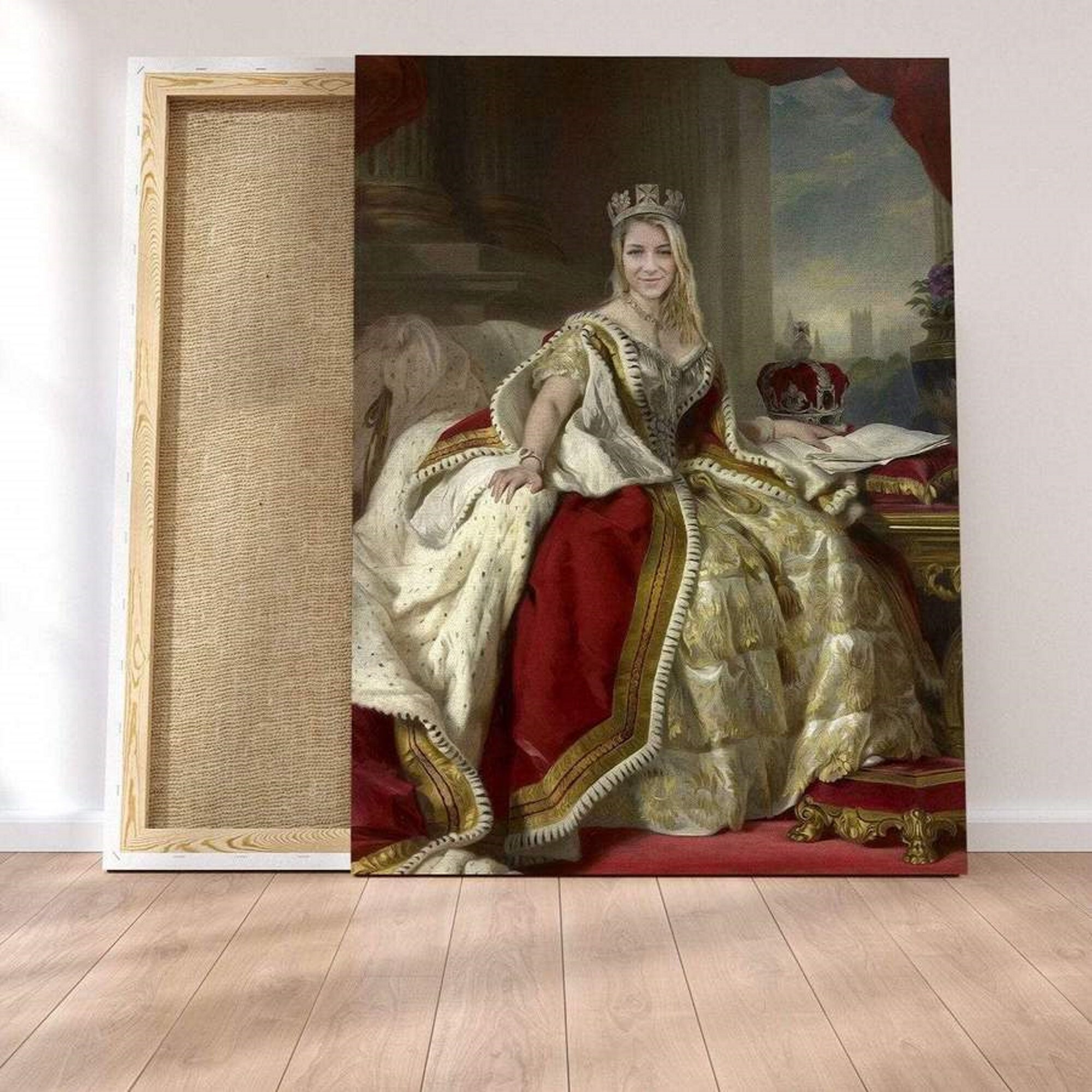 Tableaux Personnalisé Fait à La Main Historique Transformez Vos Proche Cadeau Drôle