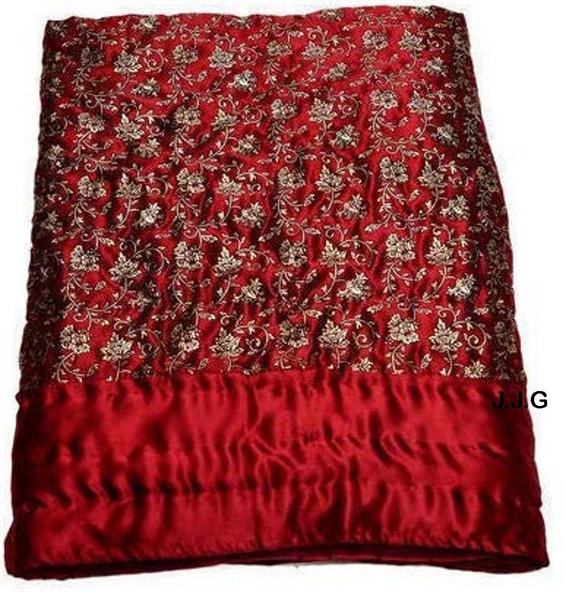 Handmade Jaipuri Silk Reversible Quilt Indian Jaipuri Gold Etsy