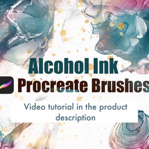 Alcohol Ink Procreate Brushes.Brushes for Procreate. Alcohol Ink Brush Stroke Stamps. Procreate Brushes & Stamps.  Abstract Brushes.