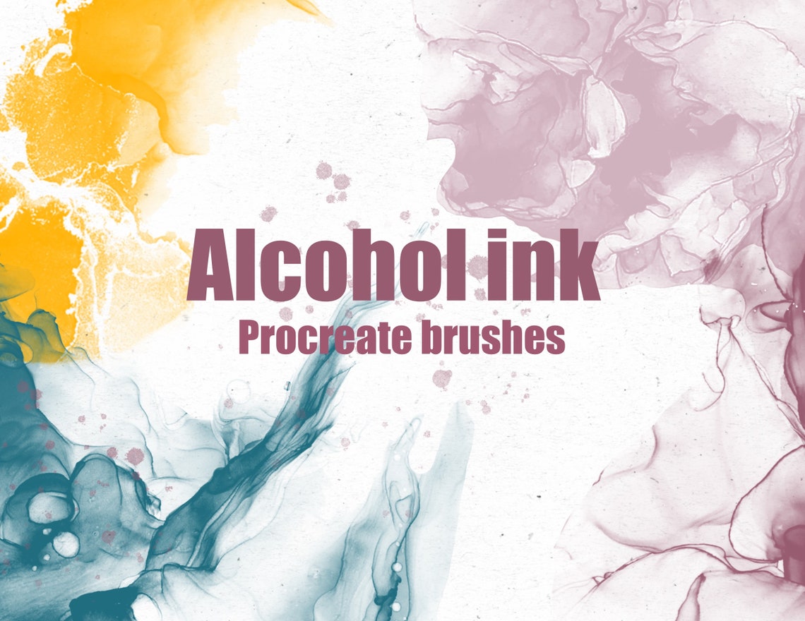 Alcohol Ink Procreate Brushes.brushes for Procreate. Alcohol Etsy
