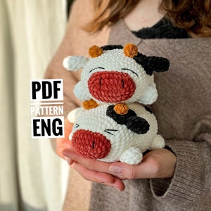 PDF Chubby Cow Amigurumi Pattern image 1