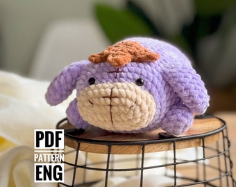 Eeyore Chubby Donkey Amigurumi PDF Pattern