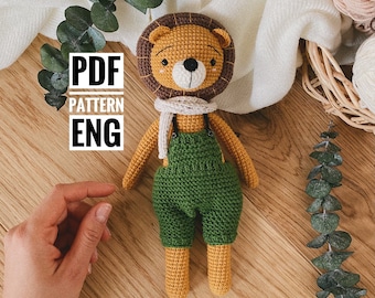 Patrón León Leonard Amigurumi PDF