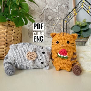 Amigurumi-Muster „Kleine Kawaii-Katze“ im PDF-Format