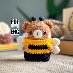 PDF Bee Bear Amigurumi Pattern