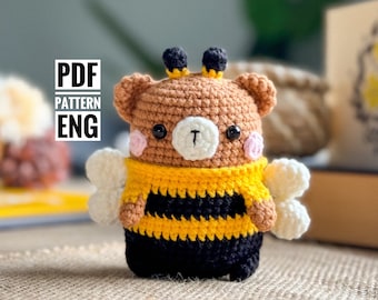 PDF Bee Bear Amigurumi Pattern