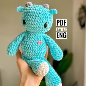 Plushie Monster crochet pattern, Amigurumi PDF Pattern