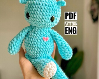 Plushie Monster crochet pattern, Amigurumi PDF Pattern