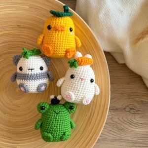 PDF Pocket Friends Set of 5 Amigurumi Patterns | Mini Amigurumi Pattern ...