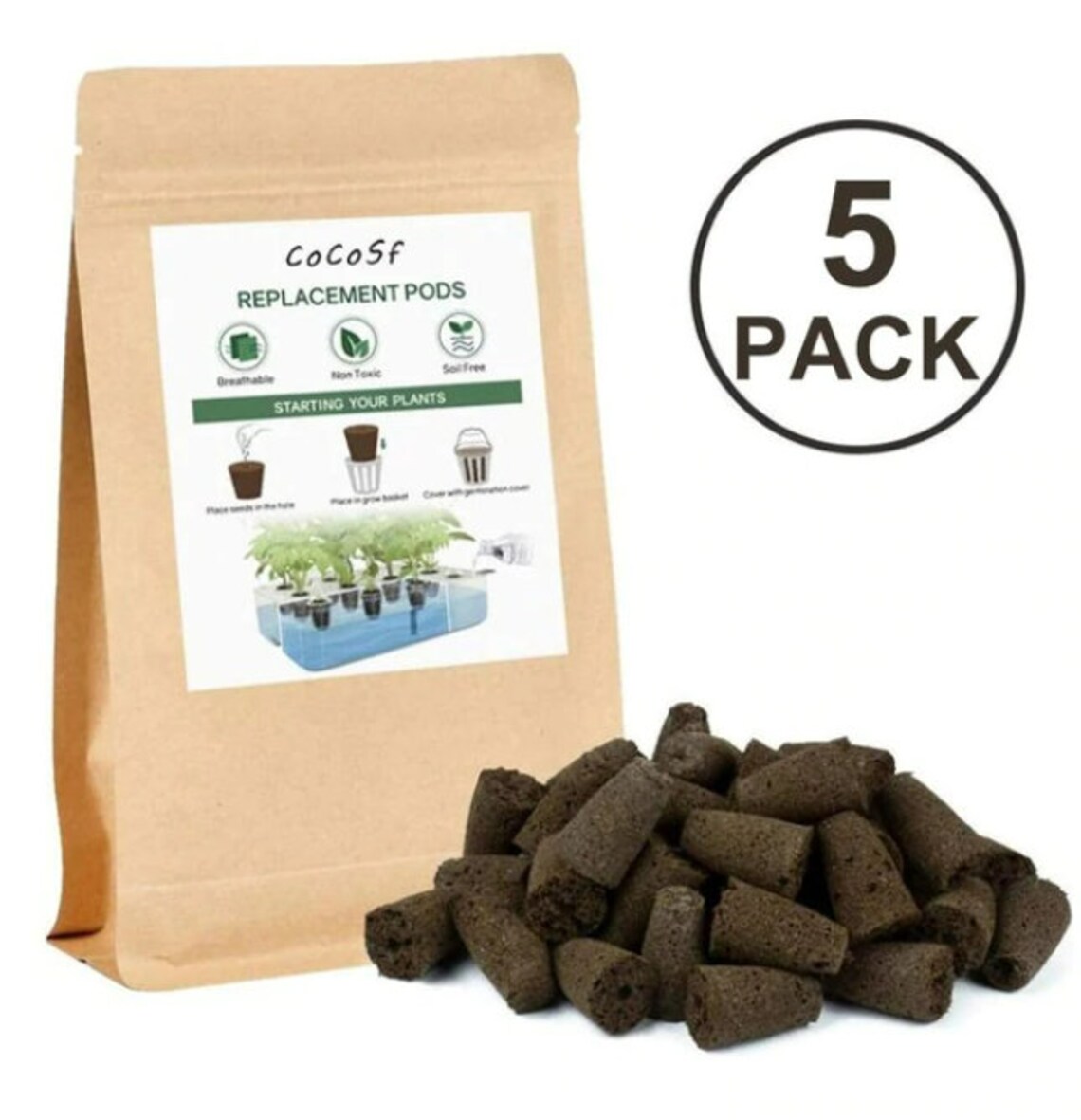 5/20/50pcs Rockwool Plant Starter Grow Plug Cubes for