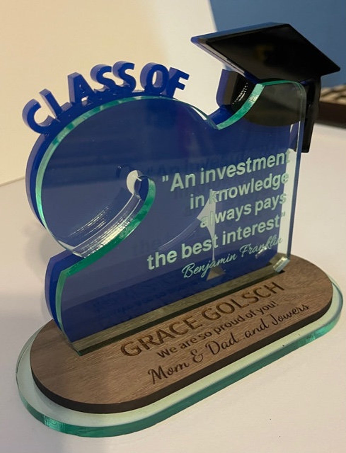 2021 Graduation Plaque Etsy