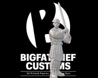 Star Wars Legion 3d Custom Miniature Jedi Master Bad Ass Force User Pose 4 Unrobed March Patreon exclusive by Hokusa 3D Designs