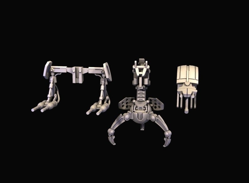 Star Wars Legion 3d Custom Miniature Separatist Droideka pair by Madox 3D Design