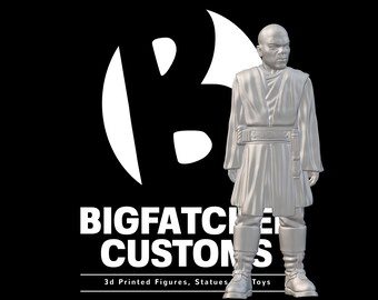 Star Wars Legion 3d Custom Miniature Jedi Master Bad Ass Force User Pose 6 Unrobed March Patreon exclusive by Hokusa 3D Designs