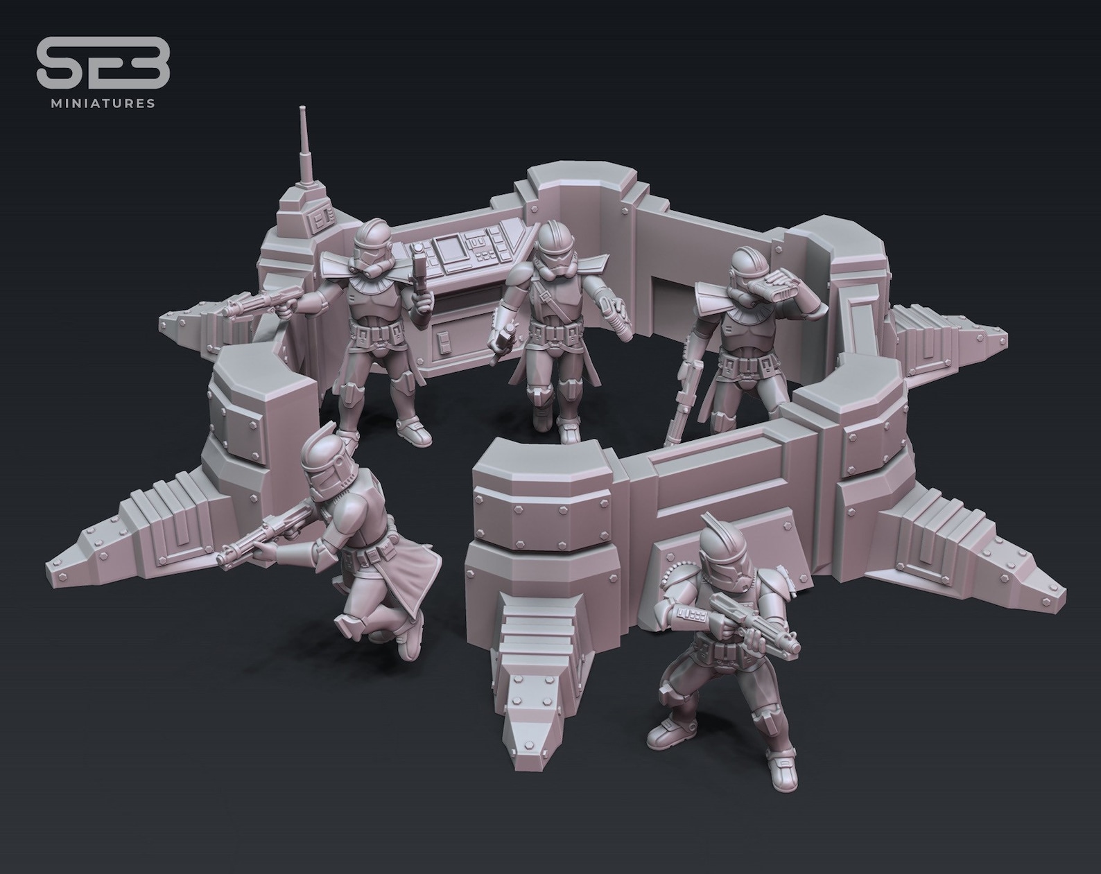 Star Wars Legion 3d Custom Miniature Clone Commanders and | Etsy