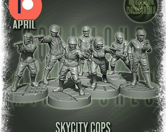 Star Wars Legion 3d Custom Miniature  - Scum & Villainy Sky City Cops - Bespin Cloud city Police by Squamous Miniatures