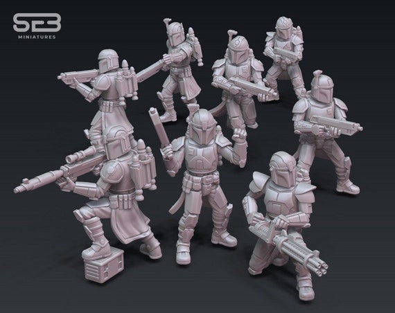 star wars 3d printed miniatures